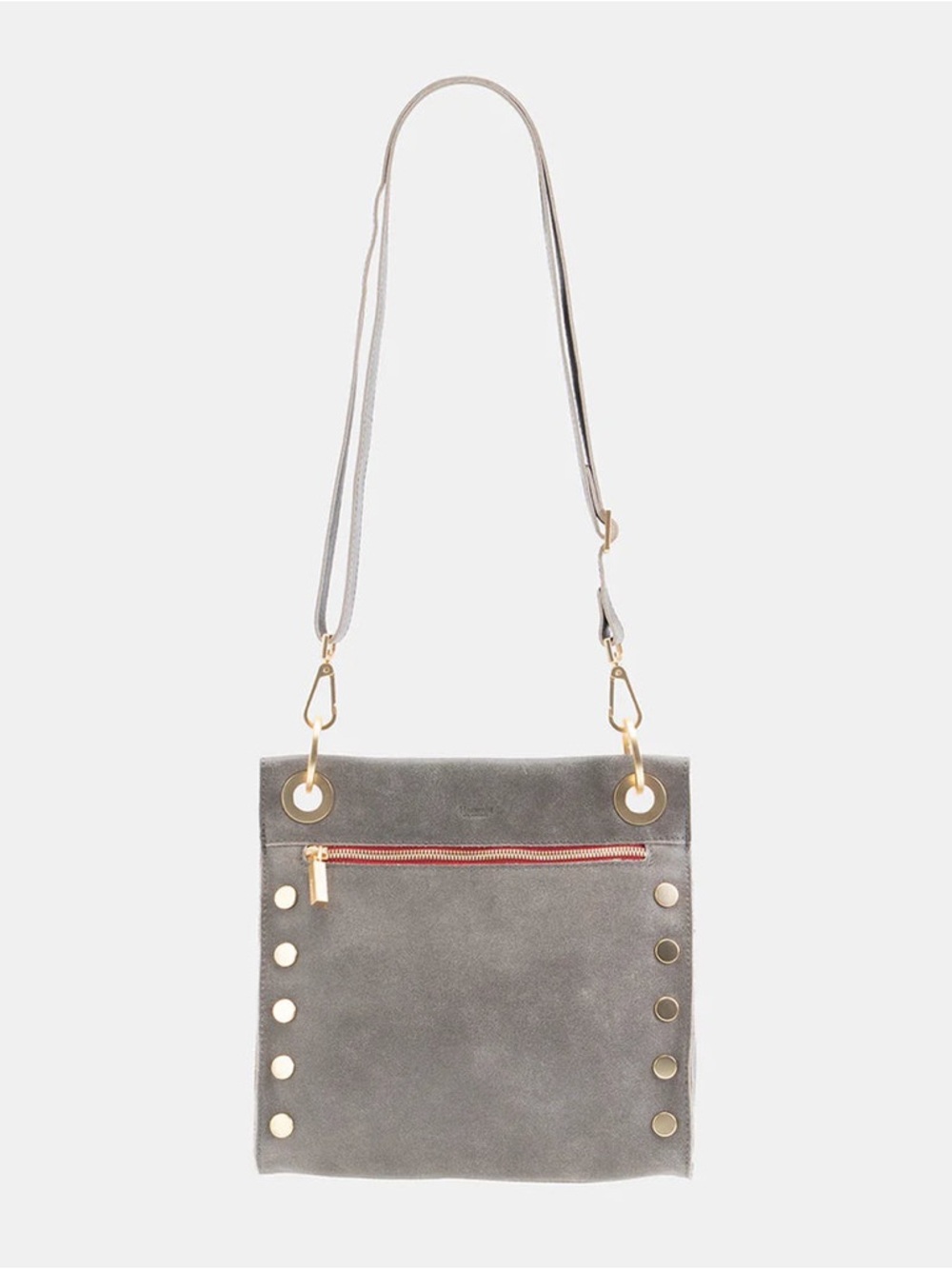 NWOT Hammitt $425 Tony Medium Pewter Leather Shoulder Crossbody Bag
